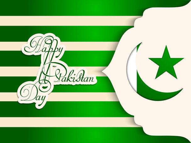 Happy Pakistan Day - Vector, Image