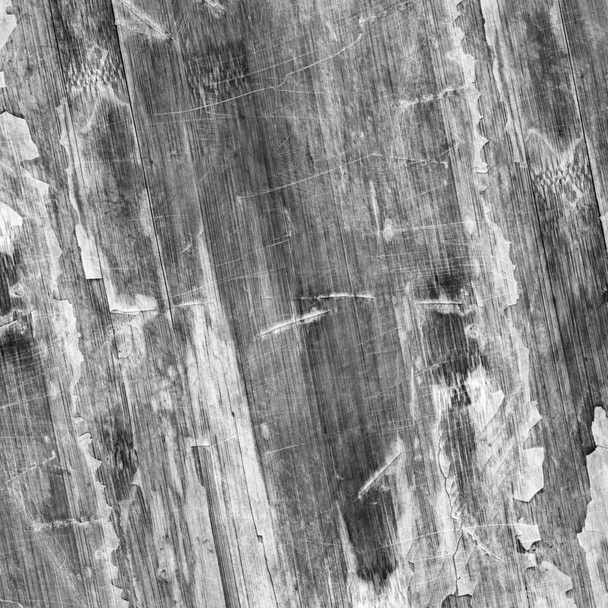 Antiguo suelo laminado de madera barnizado tablero de bloques rayado agrietado
 - Foto, imagen