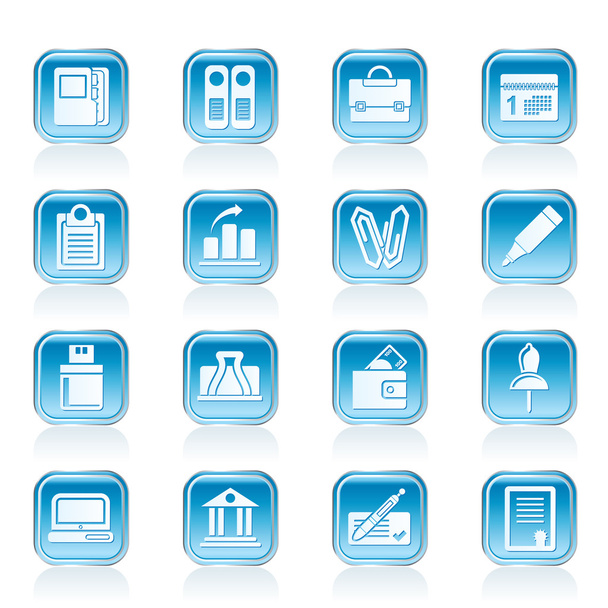 Business, Office and Finance Icons - Vektor, obrázek
