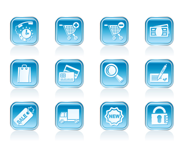Internet icons for online shop - Vector, afbeelding