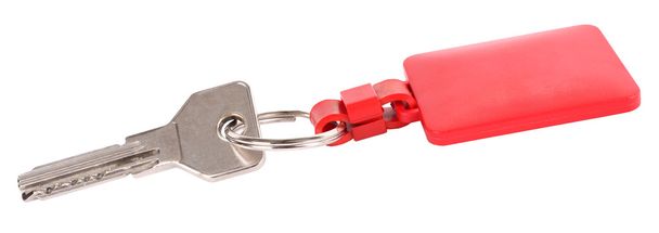 Dimple key with red plastic - Photo, Image
