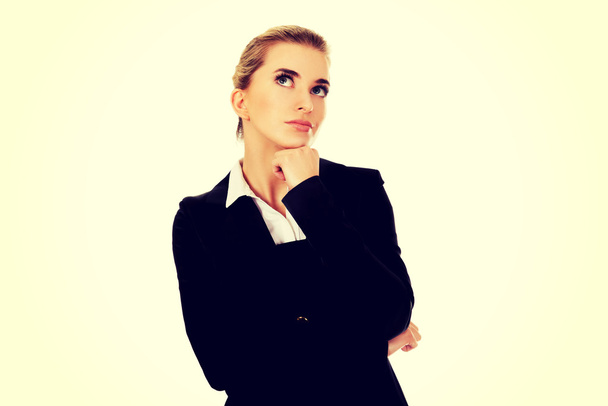 Businesswoman thinking about some idea - Photo, Image