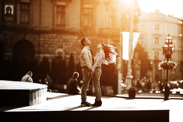 Couple have fun in the city - Photo, Image