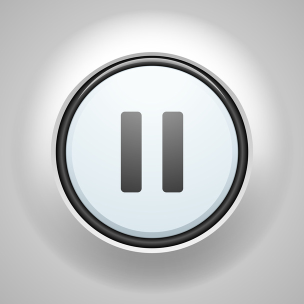 Pause button sign icon - Vector, imagen