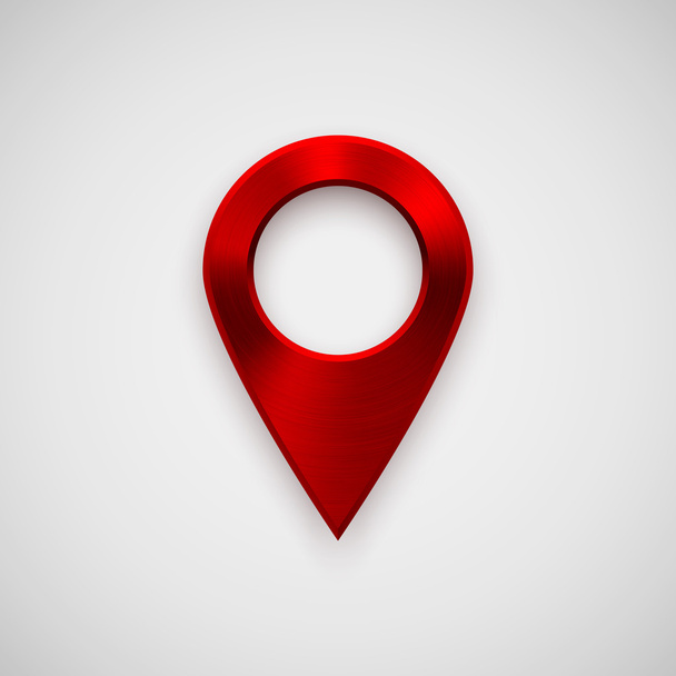 Red Technology GPS Map Pointer - Vetor, Imagem