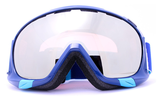 Зимові окуляри на білому
 - Фото, зображення