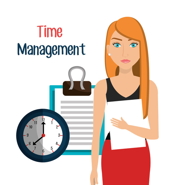 Time management en business - Vector, afbeelding