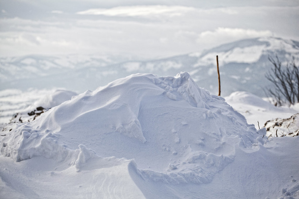 zimowy krajobraz w polskich górach - Zdjęcie, obraz