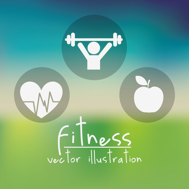 healthy lifestyle design  - Vector, Image