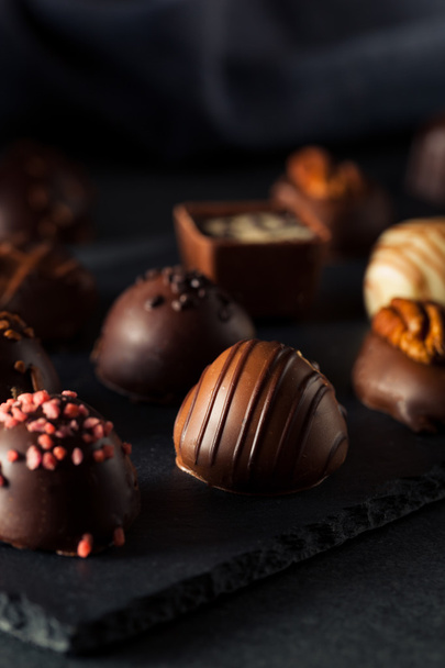 Homemade Dark Chocolate Truffles - Фото, изображение