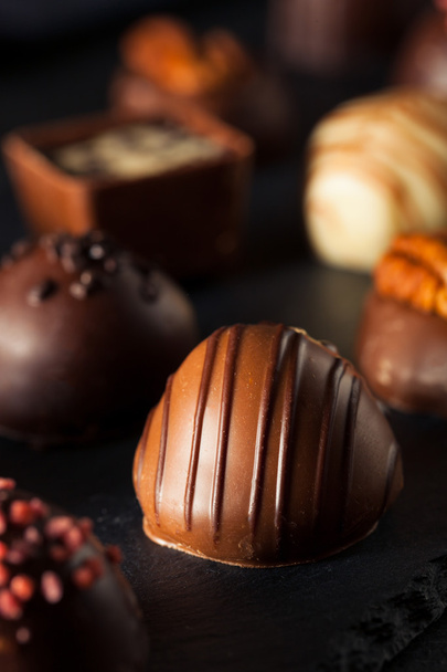 Homemade Dark Chocolate Truffles - Фото, изображение