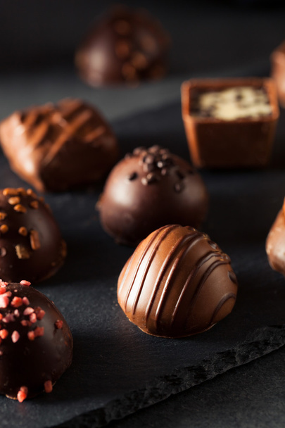 Homemade Dark Chocolate Truffles - Photo, Image