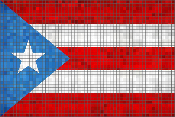 Puerto Ricon lippu - Vektori, kuva