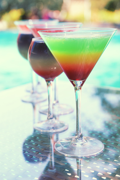 Glass of cocktail on bar   - Zdjęcie, obraz