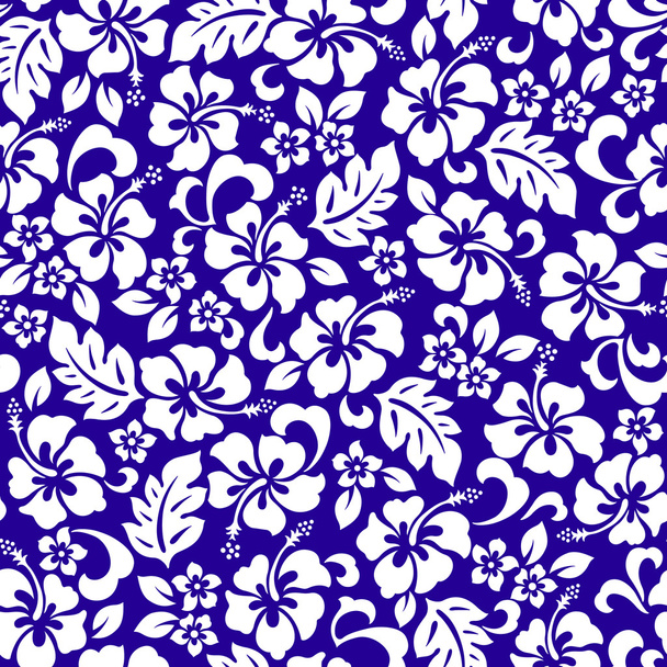 Hibiscus flower pattern - Vetor, Imagem