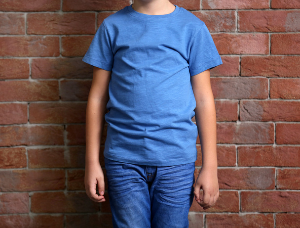 Small boy in t-shirt - Fotoğraf, Görsel