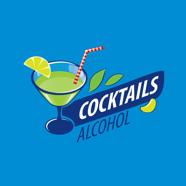 alkoholische Cocktails Logo - Vektor, Bild