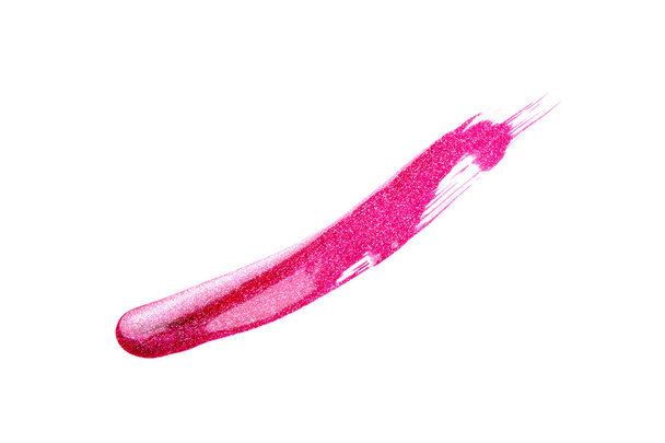 Nail polish (enamel) drops sample, isolated on white - Photo, Image