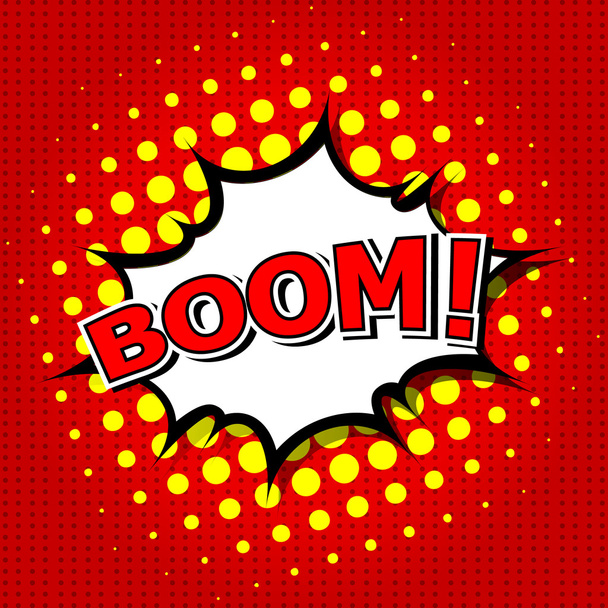 Boom! - Comic Speech Bubble, Desenhos animados
 - Vetor, Imagem