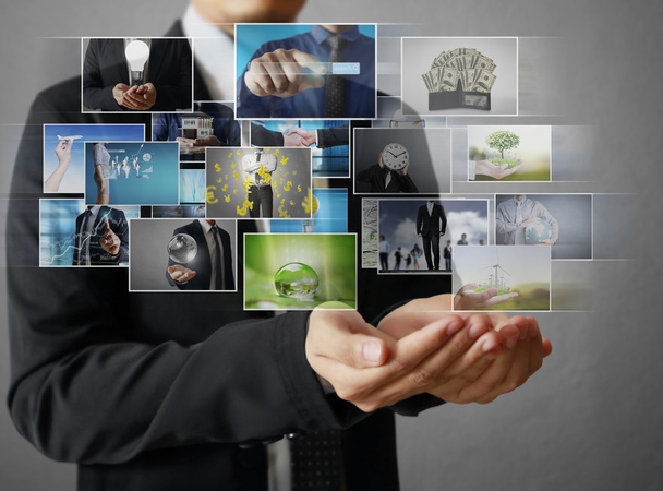 Empresários e atingindo streaming de imagens
 - Foto, Imagem