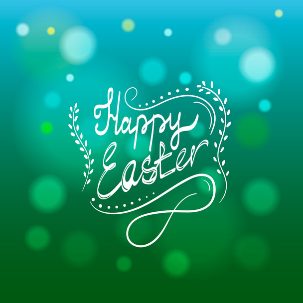 Card with Happy Easter lettering-2 - Vetor, Imagem