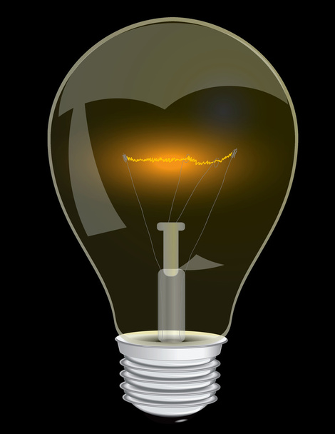 Light bulb - Vector, Image