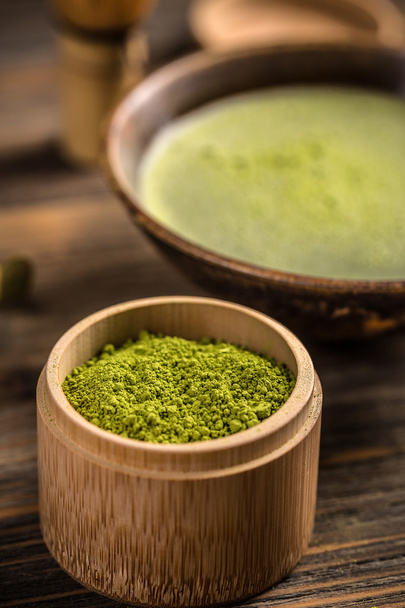 Powder green tea  - Фото, зображення
