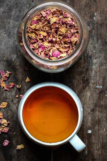 rose, dried , fragrant, flowers, petals - Photo, Image