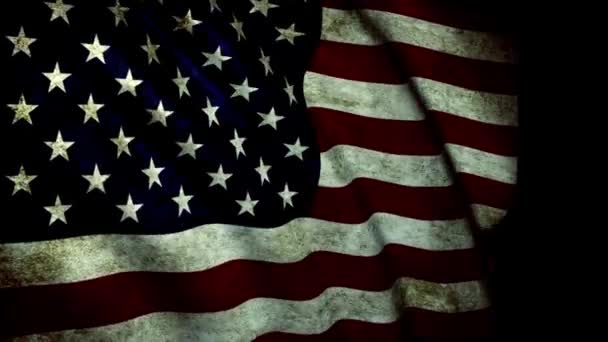 Vlajka USA v pohybu - Záběry, video