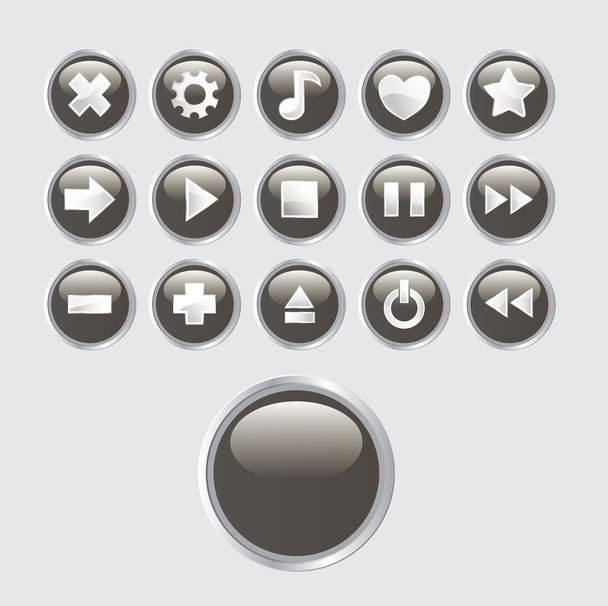 Buttons set - Vector, afbeelding