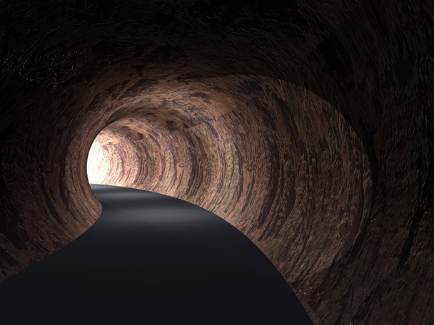 túnel del camino Resumen - Foto, Imagen