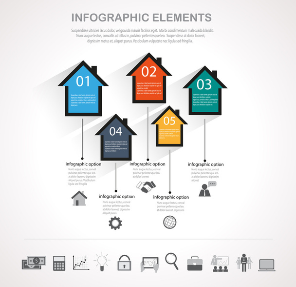 Business infographics design - Vektor, obrázek