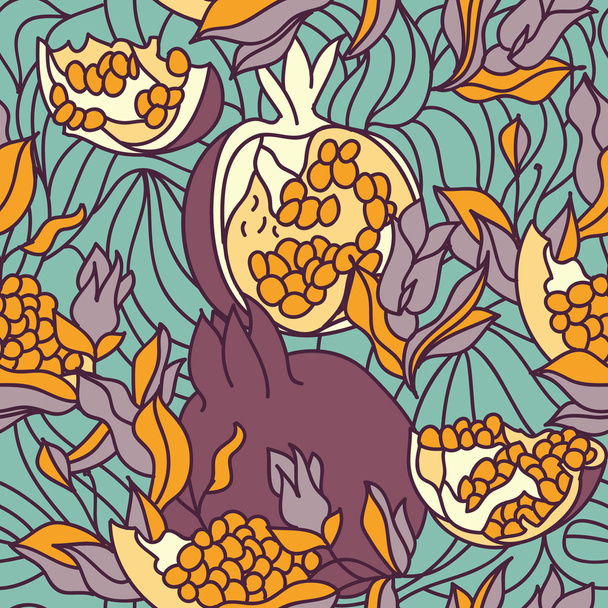 Textura de fruta sem costura colorida
 - Vetor, Imagem