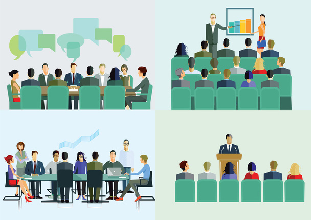 Meeting and Training - Vector, Image