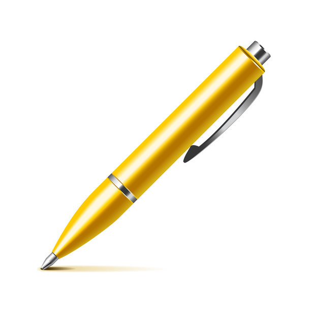 Pen isolated on white vector - Vector, afbeelding