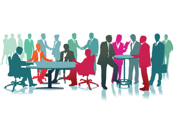 Meeting and Training meetings - Vector, Image