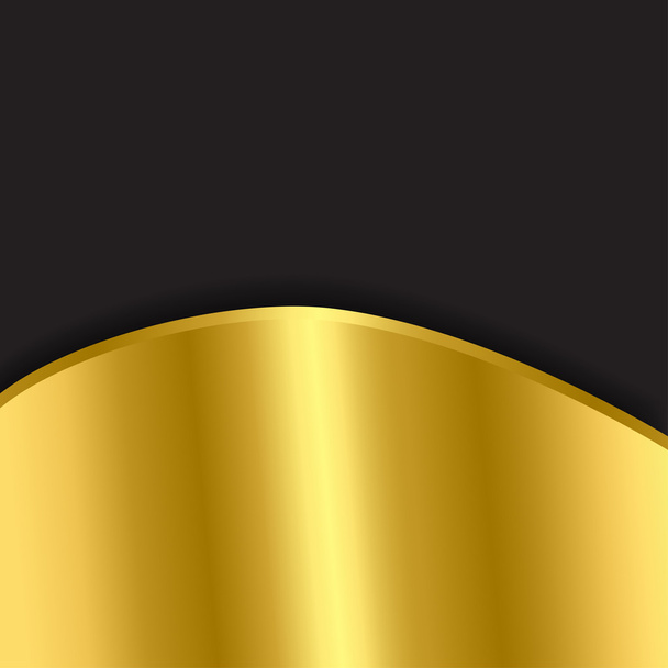 elegantes Schwarz mit goldenem Hintergrund - Vektor, Bild