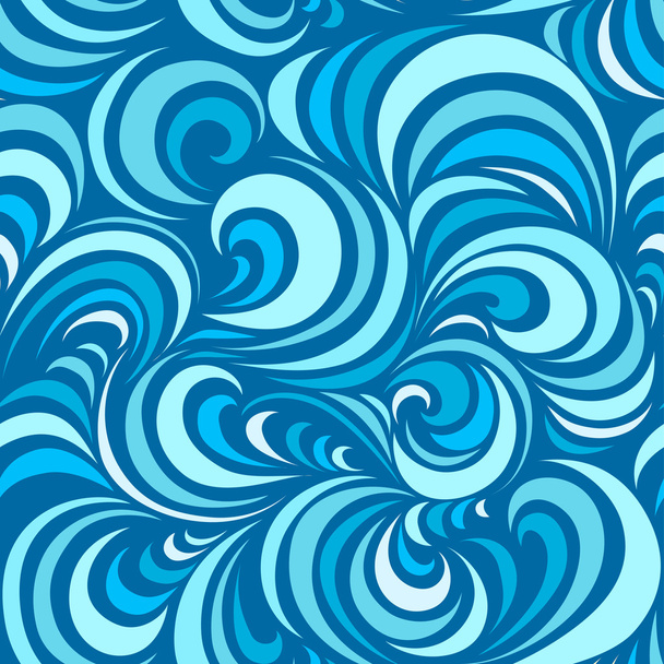 Patrones de olas marinas inconsútiles
 - Vector, Imagen