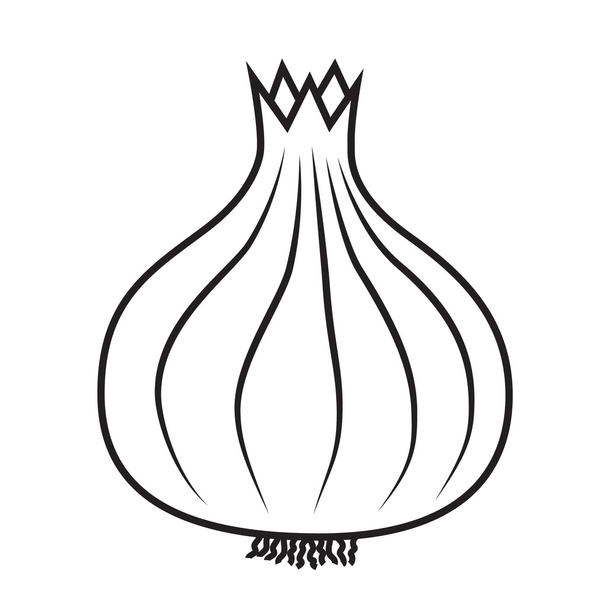 Icono de línea cebolla
 - Vector, imagen