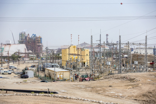 Εργοστάσιο αλατιού στην περιοχή νεκρά θάλασσα Ισραήλ - Φωτογραφία, εικόνα