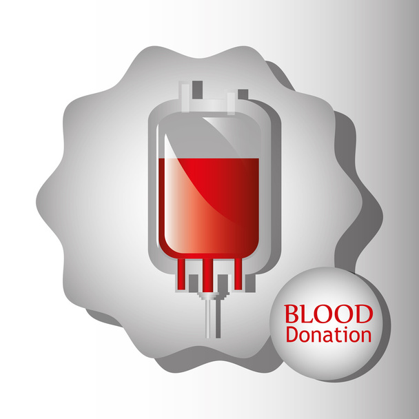 Кампания по сдаче крови
 - Вектор,изображение