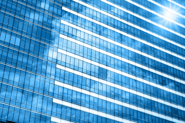 Ποτήρι closeup σύγχρονη επιχείρηση κτίριο ουρανοξύστες, επαγγελματίες  - Φωτογραφία, εικόνα