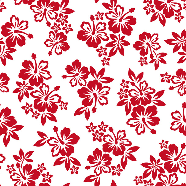 Hibiscus flower pattern - Vector, imagen