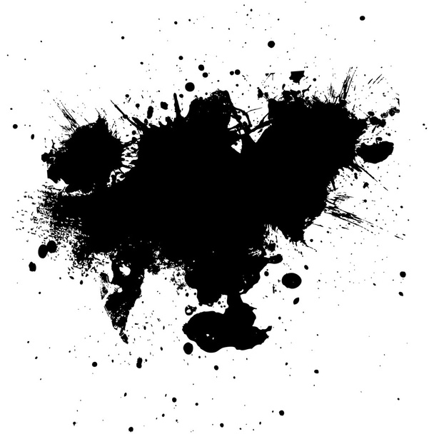 Peinture à l'encre noire éclaboussure de fond. illustration vectoriel désir
 - Vecteur, image