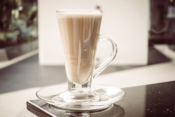 Latte verre de café
 - Photo, image