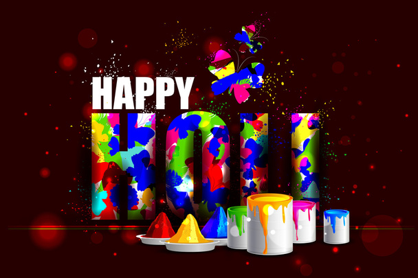 Colorful Holi background - Vetor, Imagem