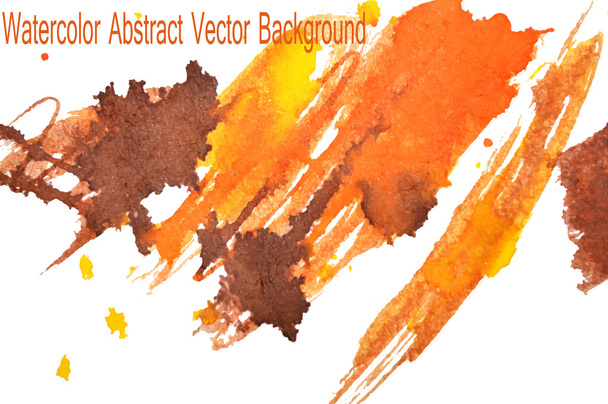 Salpicaduras abstractas de acuarela sobre fondo blanco, ilustración vectorial
 - Vector, Imagen