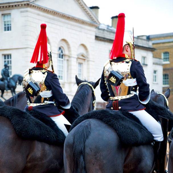 στο Λονδίνο Αγγλίας άλογο και ιππικό για τη βασίλισσα - Φωτογραφία, εικόνα
