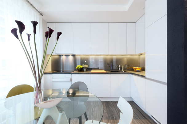 Interieur - moderne keuken - Foto, afbeelding
