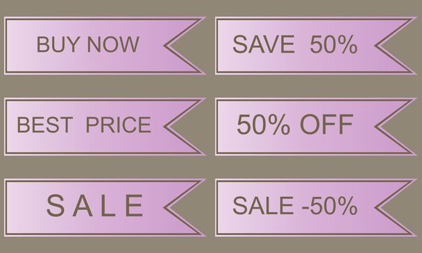 Lilac sales labels, best price,  - Foto, Bild